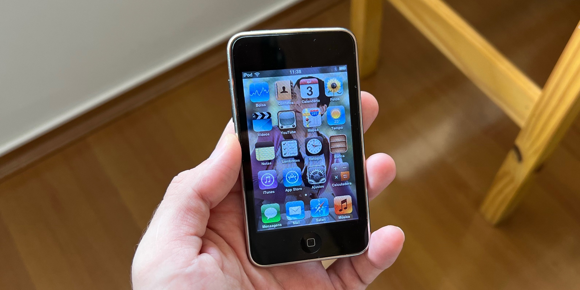 Third-generation iPod touch.