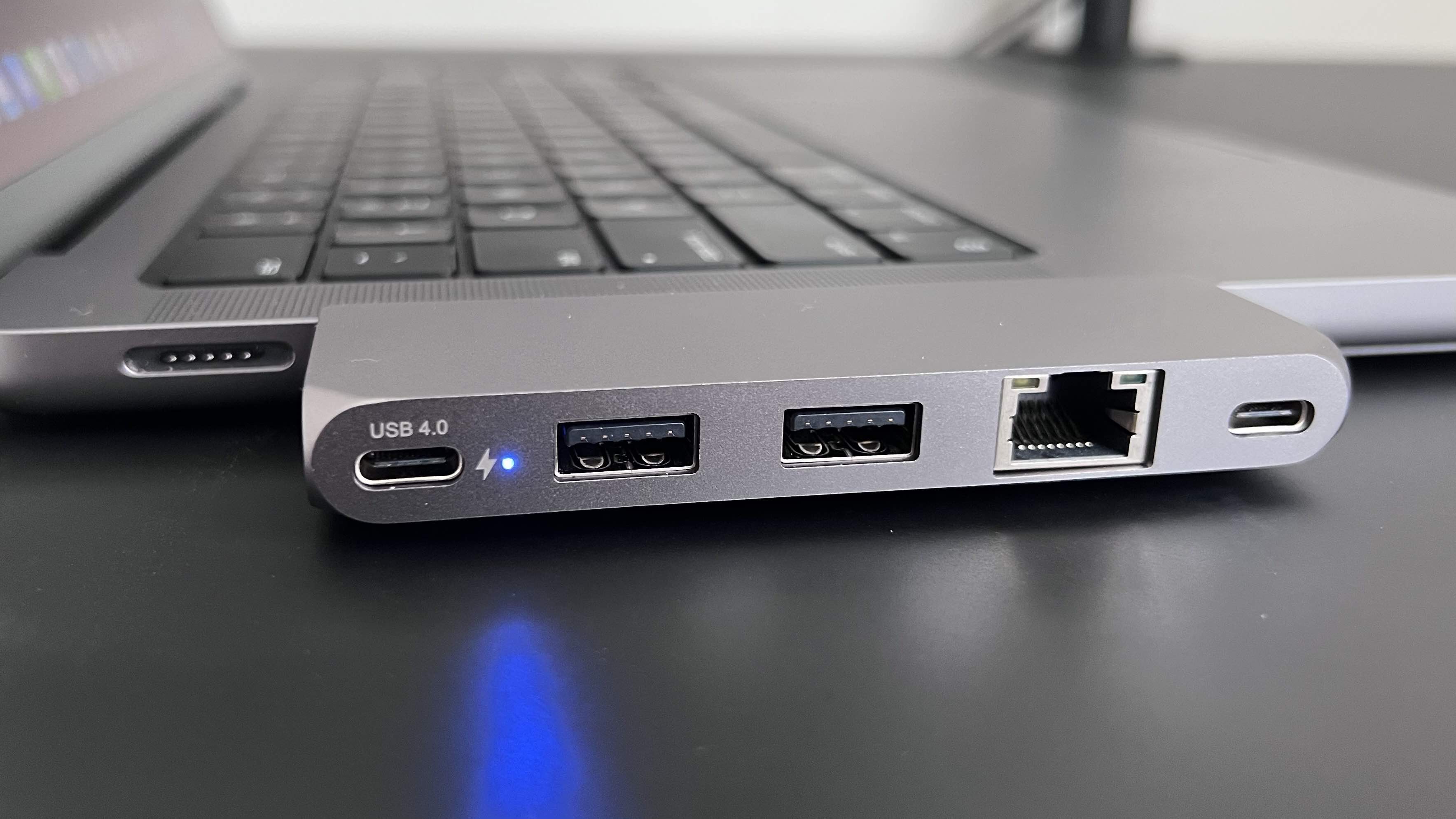 Satechi Pro Hub Mini for MacBook Pro review - ports