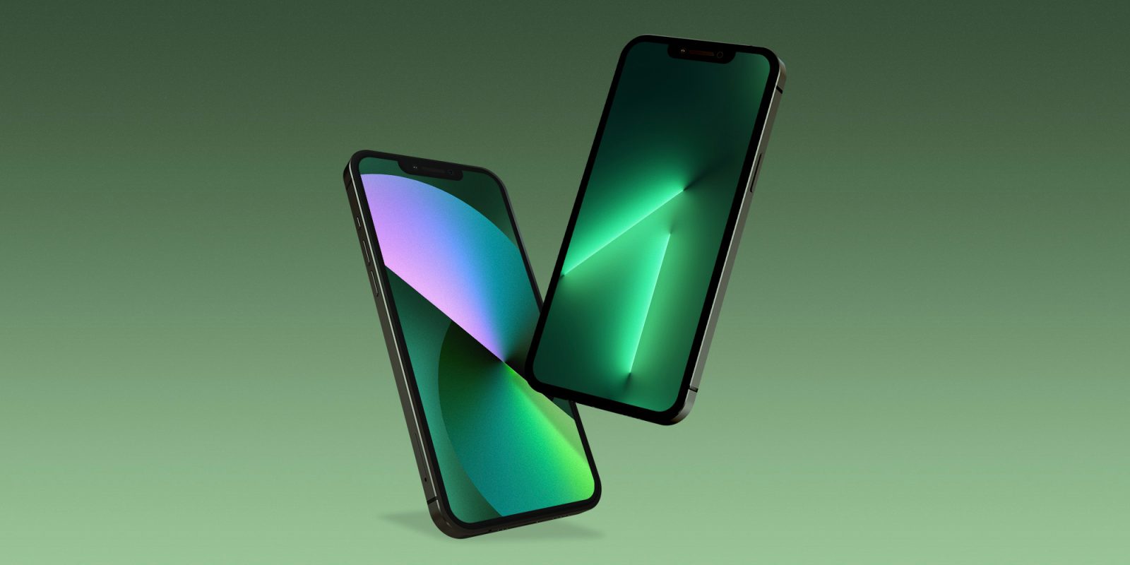 Download the gorgeous new green iPhone 13 and iPhone 13 Pro wallpapers