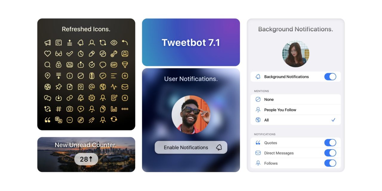 Tweetbot 7.1 for iOS adds background notifications, refreshed icons ...