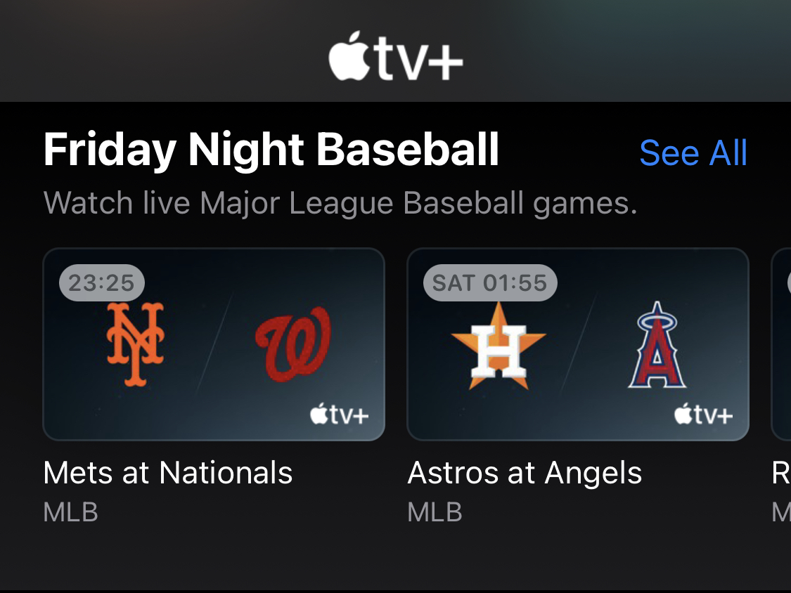 Friday Night Baseball appears in TV app ahead of MLB season start  9to5Mac