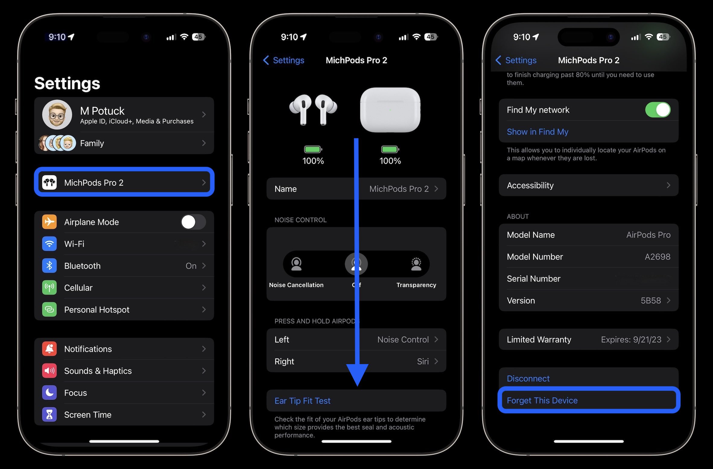 How to connect outlet airpods to my icloud