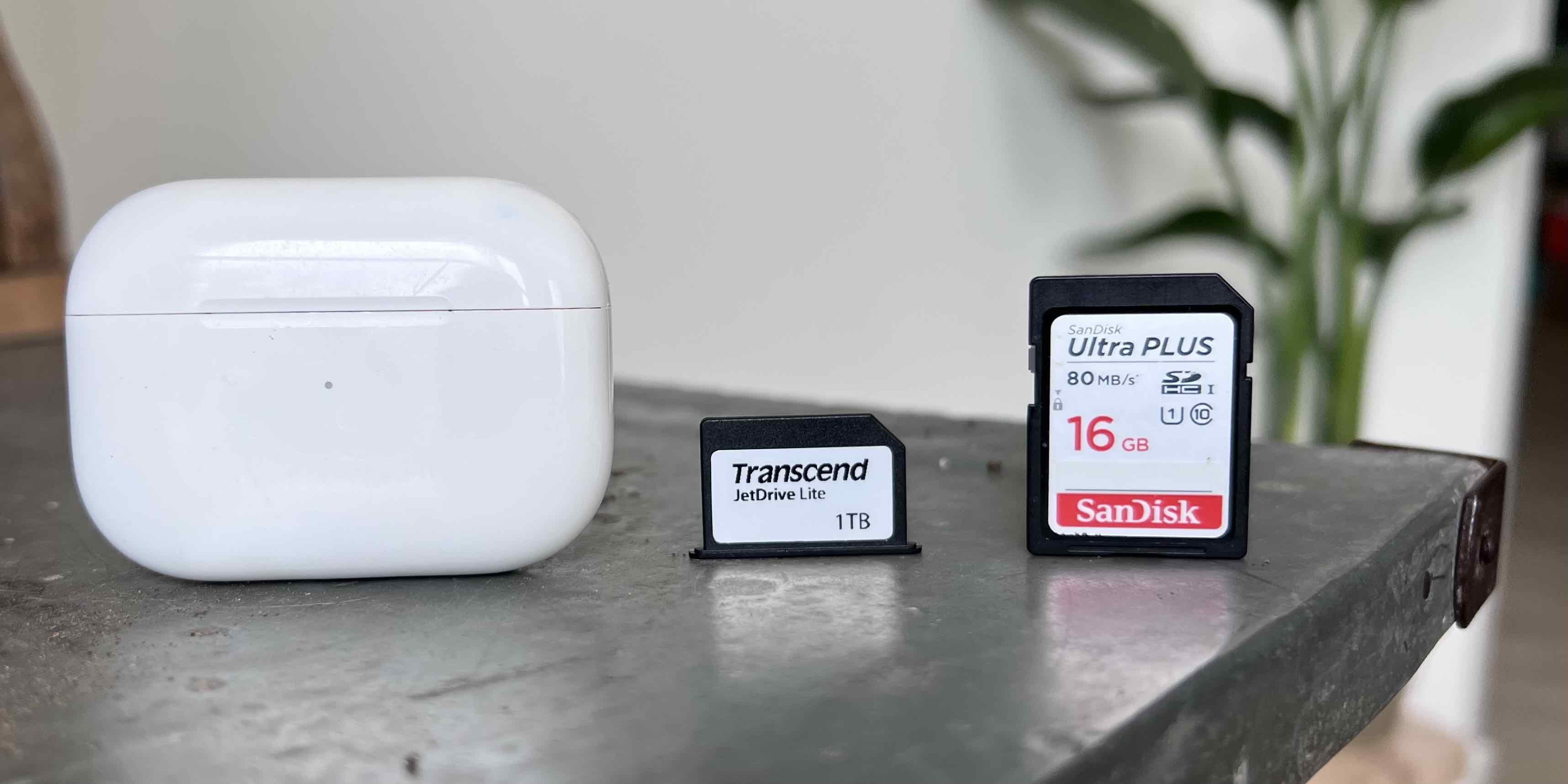 MacBook Pro flush SD card: Transcend JetDrive 330 size