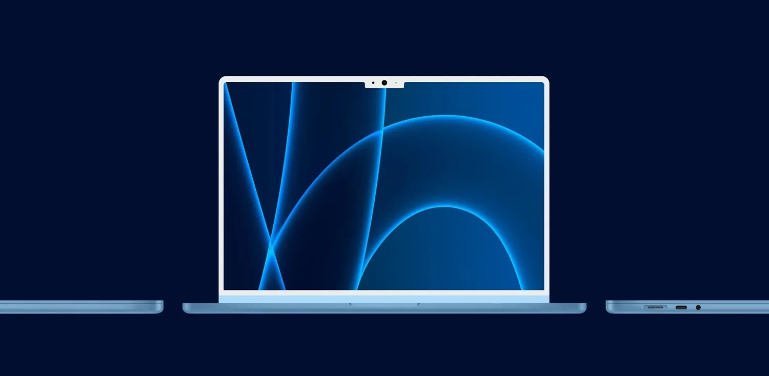 14-inch MacBook Air concept image in blue