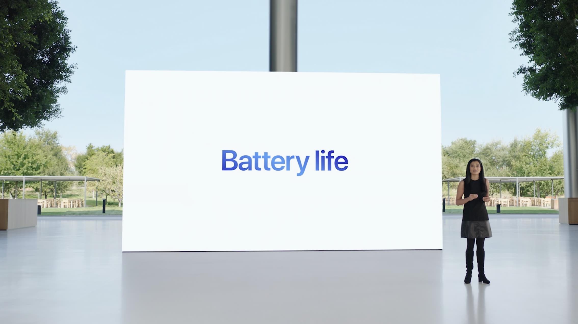 2022 MacBook Air battery life