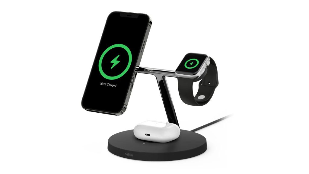 Belkin launches new 3-in-1 MagSafe stand that fast charges Apple Watch Series 7