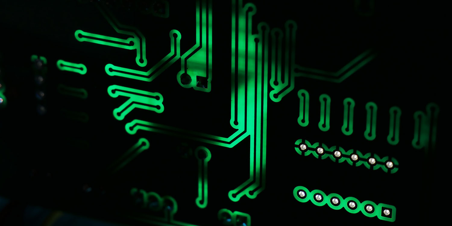 CHIPS Act | Abstract printed circuit board image