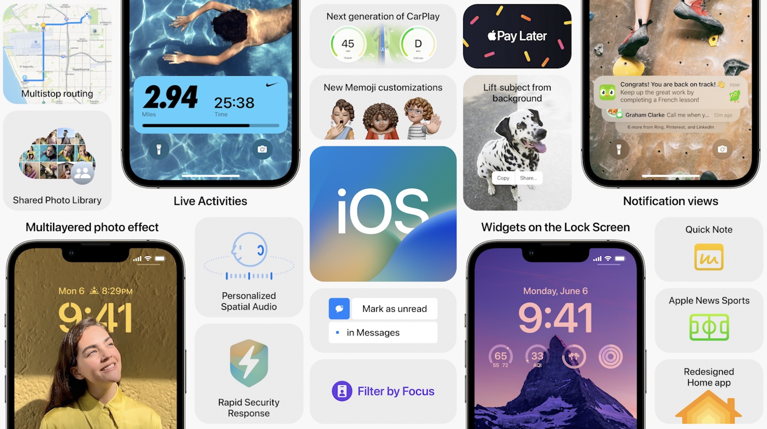 iOS 16 New features, iPhone compatibility, release date