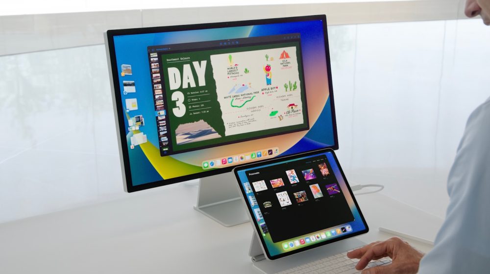 layar eksternal M1 iPad menjalankan iPadOS 16