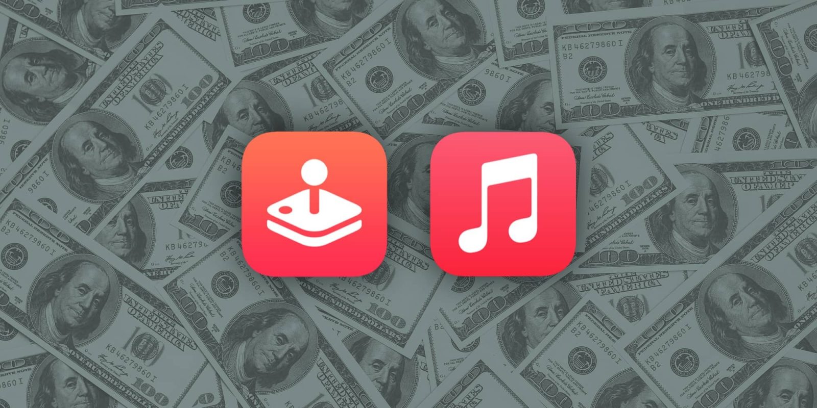 Apple Music and Apple Arcade logos