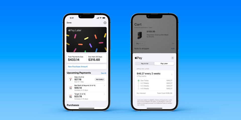 Apple Pay Later | Screengrabs of the service