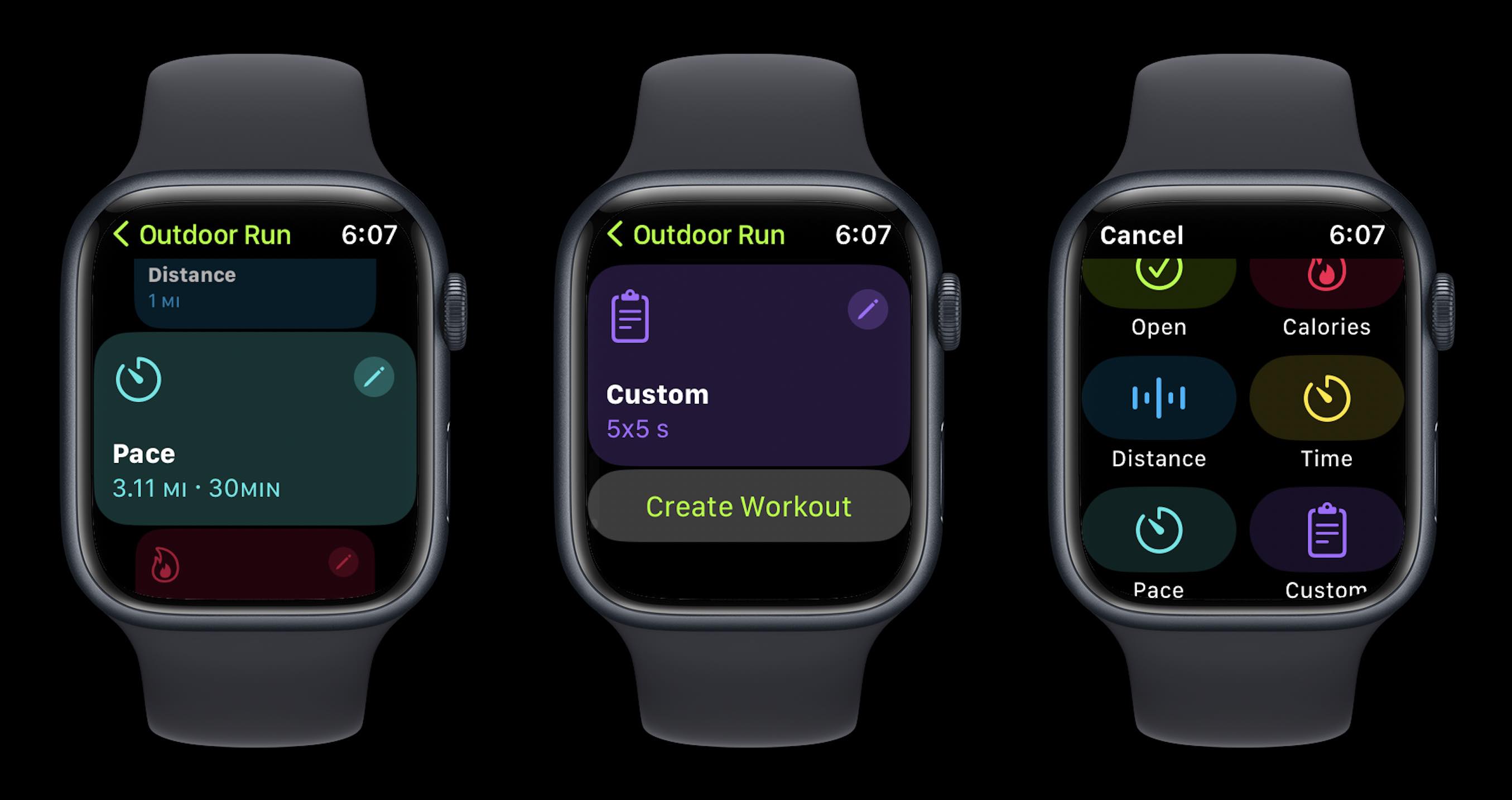 Apple watch 2025 custom workout