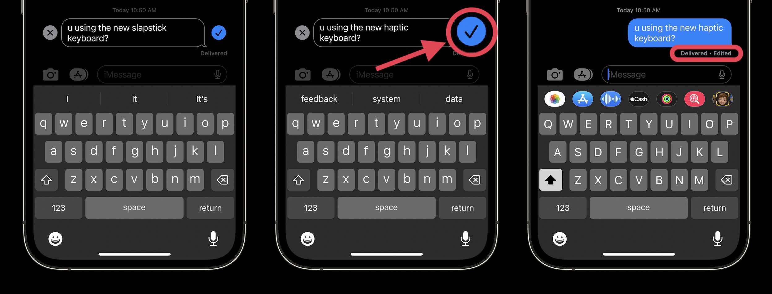 Chỉnh sửa tin nhắn iMessage trên iPhone giờ đây đã dễ dàng hơn bao giờ hết với tính năng chỉnh sửa văn bản và thêm hình ảnh. Bạn có thể chuyển đổi văn bản từ tối sang sáng, thêm màu sắc hoặc chèn biểu tượng tùy chỉnh. Nhấp vào hình ảnh để khám phá thêm về tính năng này trên iPhone! 