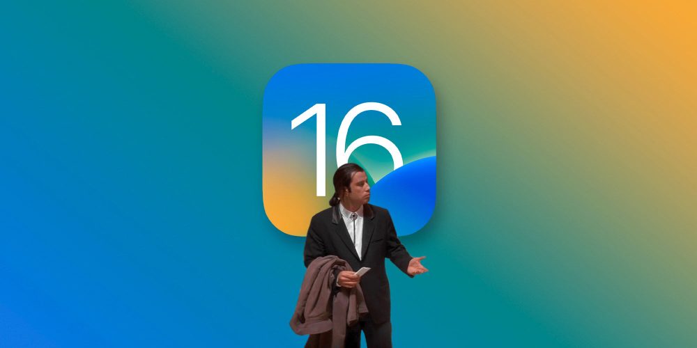 iOS 16 John Travolta