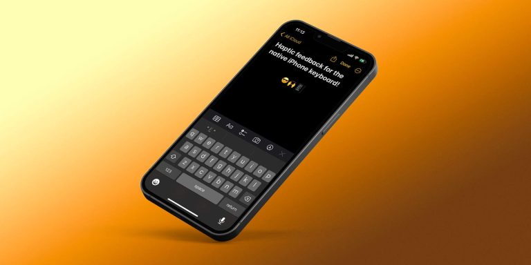 iPhone haptic keyboard