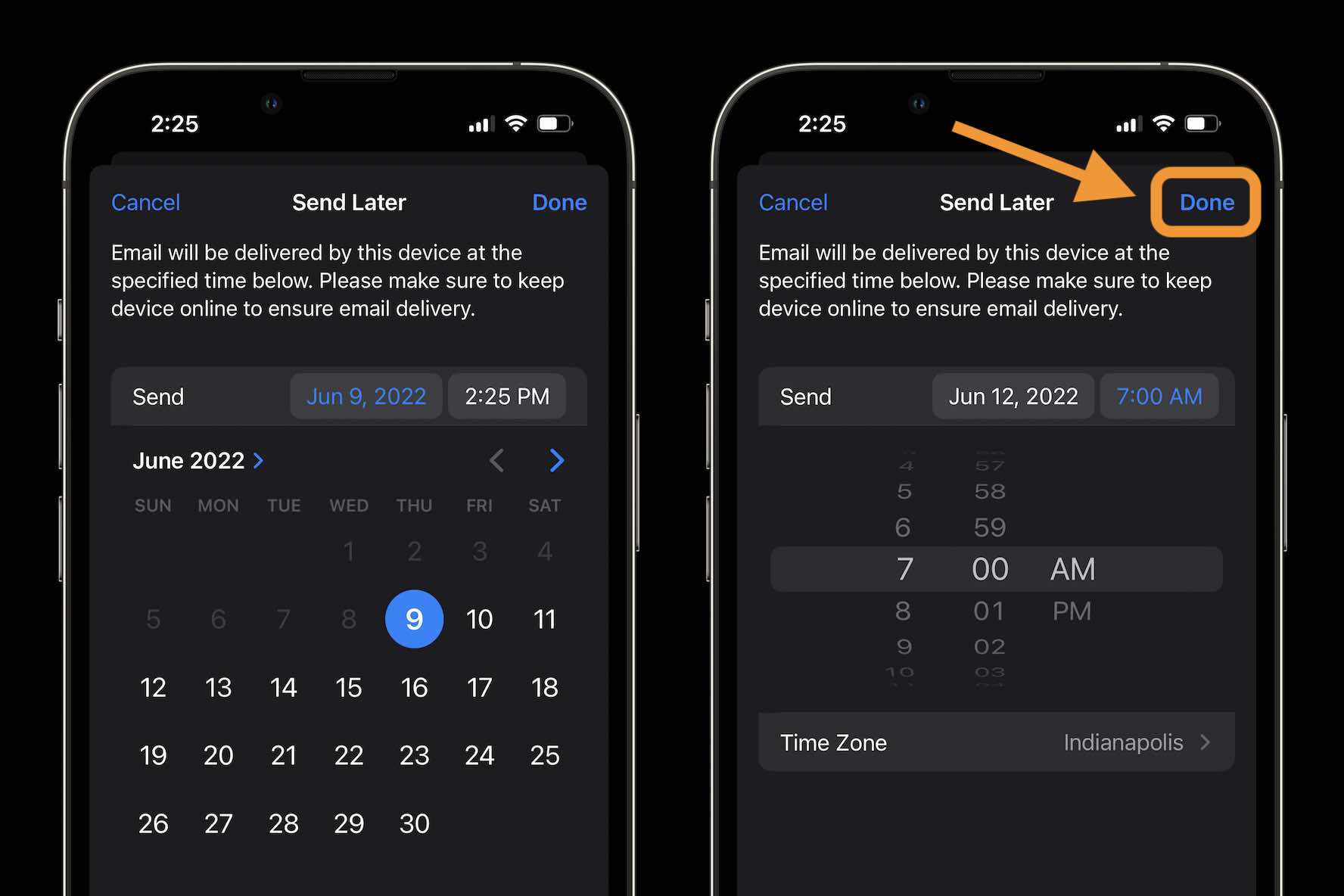 Send Later with Mail iPhone iOS 16 guide