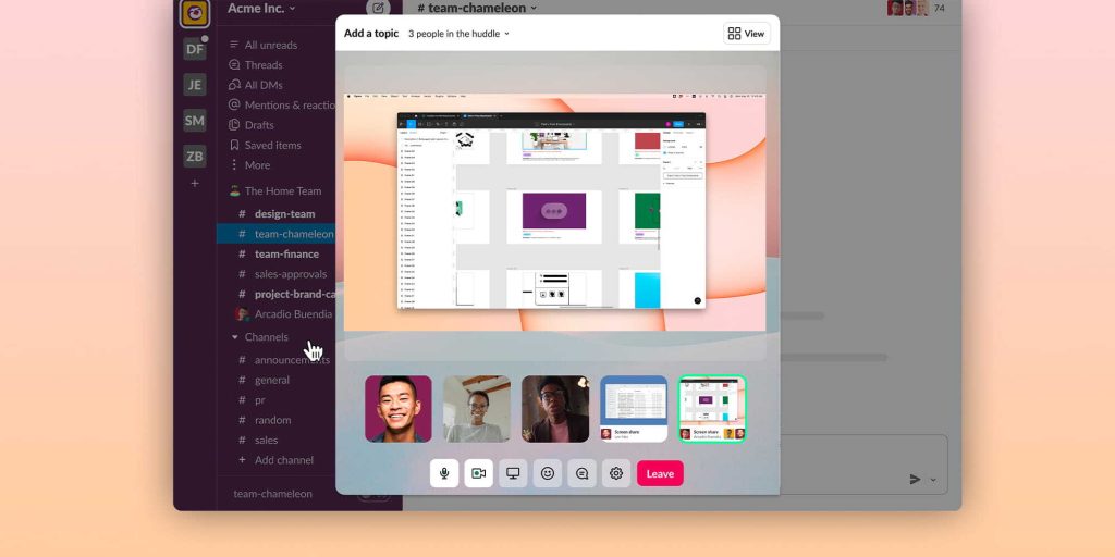 Slack Huddles được nâng cấp với tính năng video và chia sẻ màn hình mới được hoàn thiện. Điều này sẽ giúp cho các cuộc họp trực tuyến của bạn dễ dàng và hiệu quả hơn. Hãy xem video liên quan để trải nghiệm sự tiện lợi của Slack Huddles.