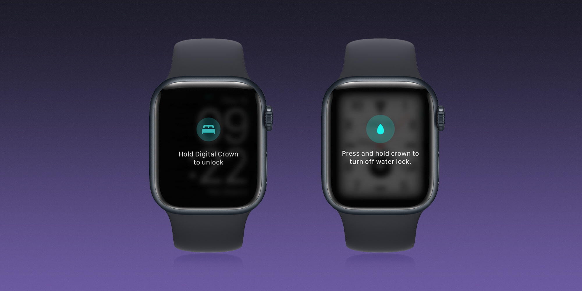 watchOS 9 changes how to turn off water lock and sleep mode features