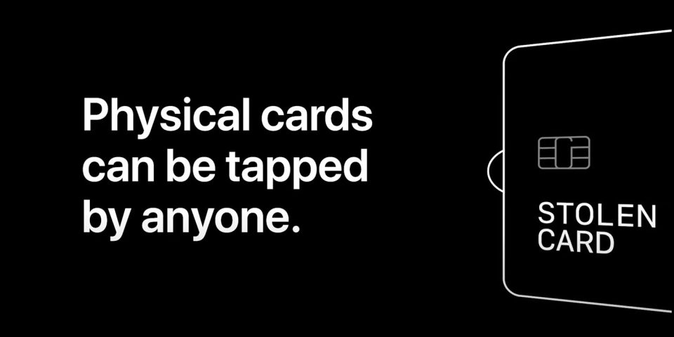Apple Pay ads with message that physical cards can be stolen and used