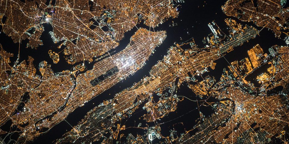 Carrier location data | Satellite photo of New York City