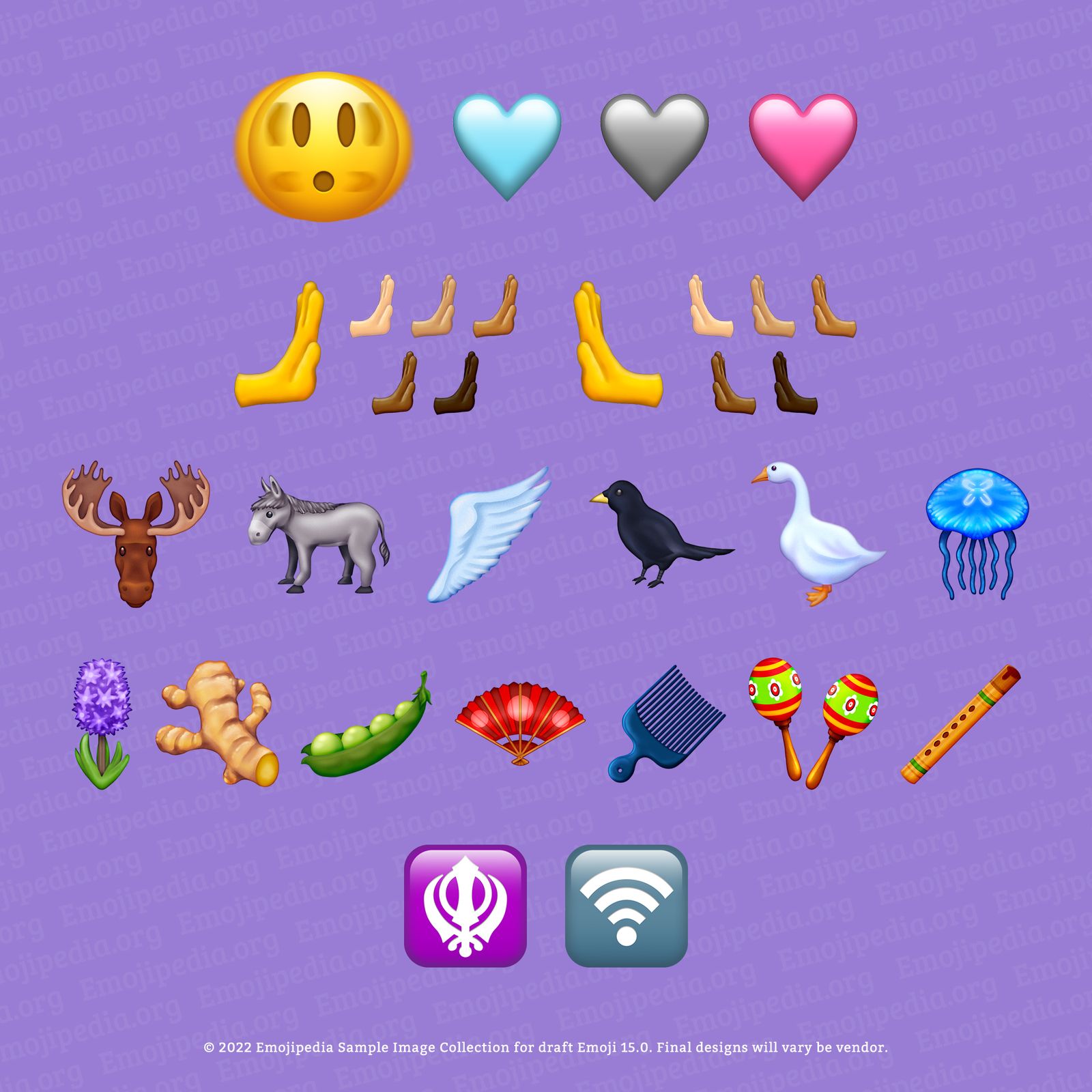 all of the new iphone emojis