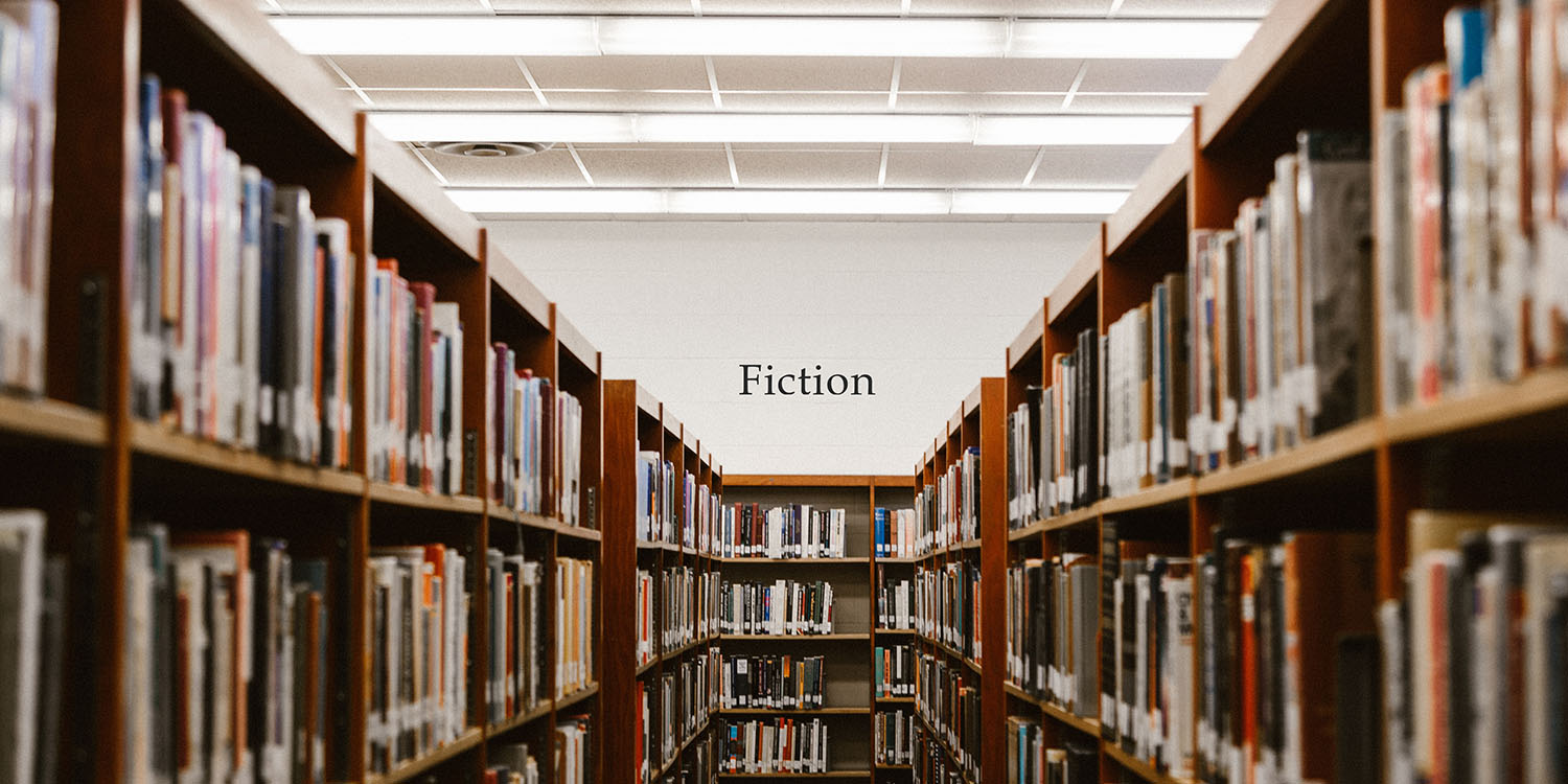 Jony Ive LoveFrom | Fiction section of a library