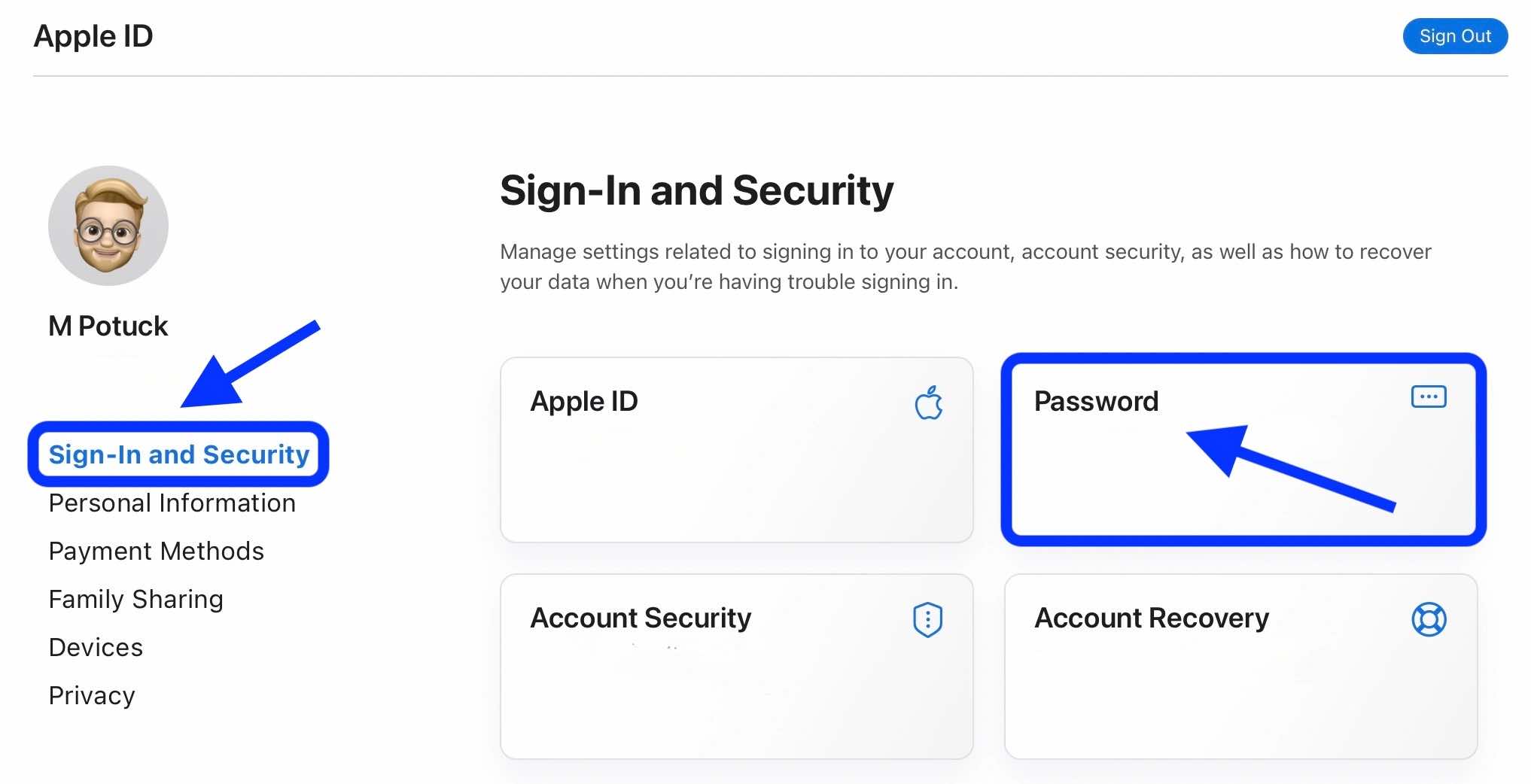 Resetting apple id store password on iphone