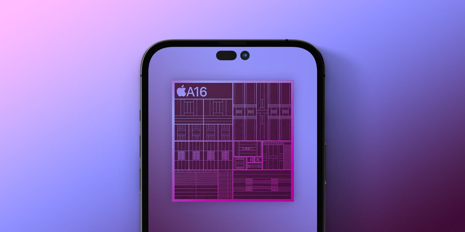 iPhone 14 Pro concept image with an A16 processor
