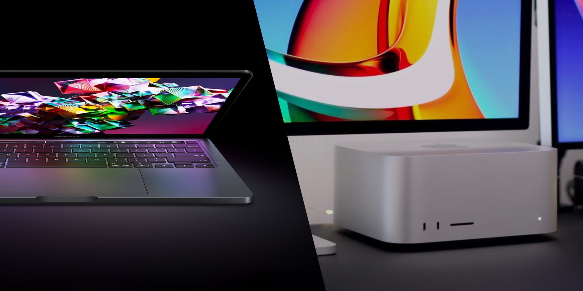M2 MacBook Pro and the Mac Studio