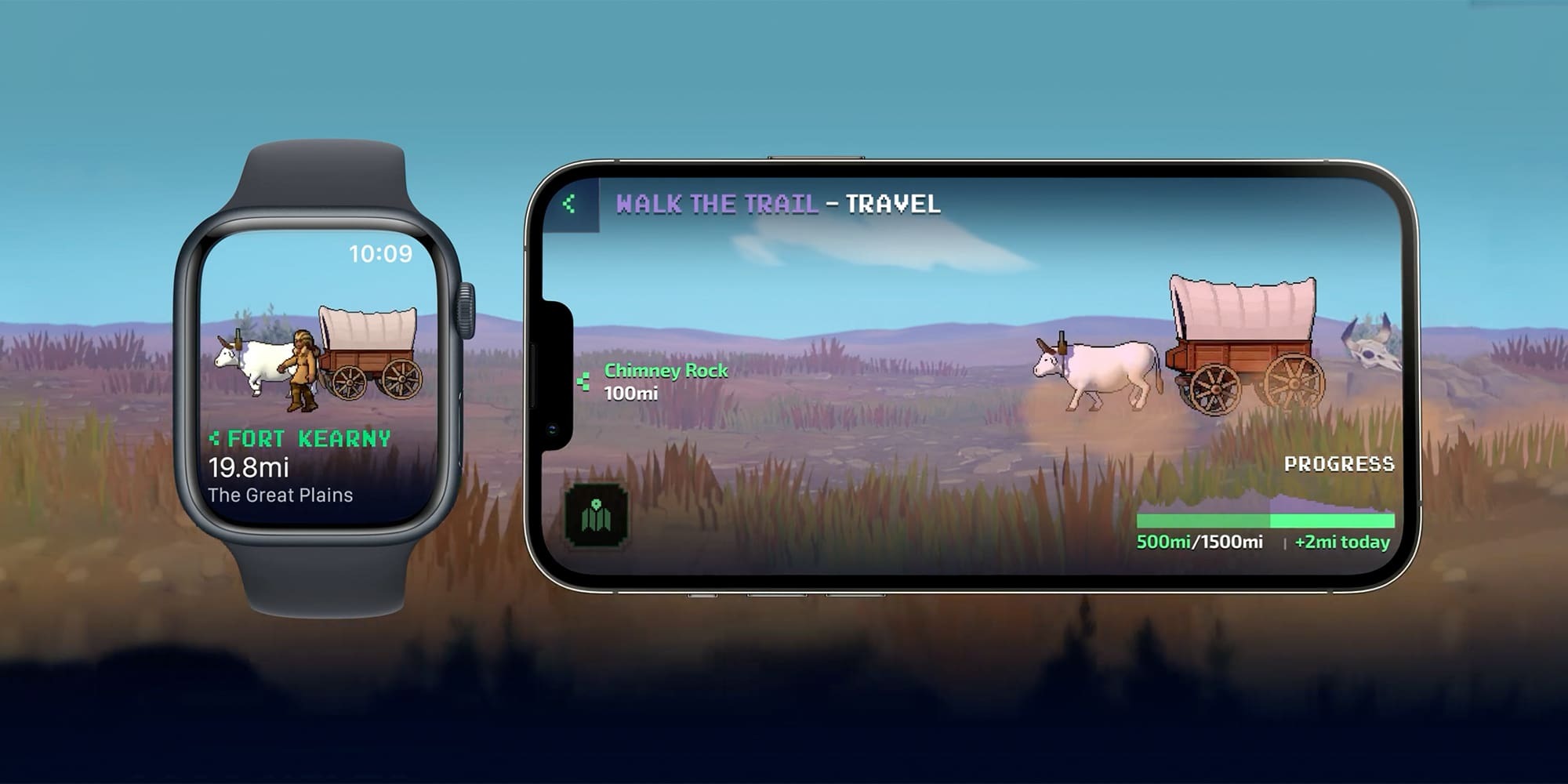 The Oregon Trail tracks your steps on Apple Watch and the Health app