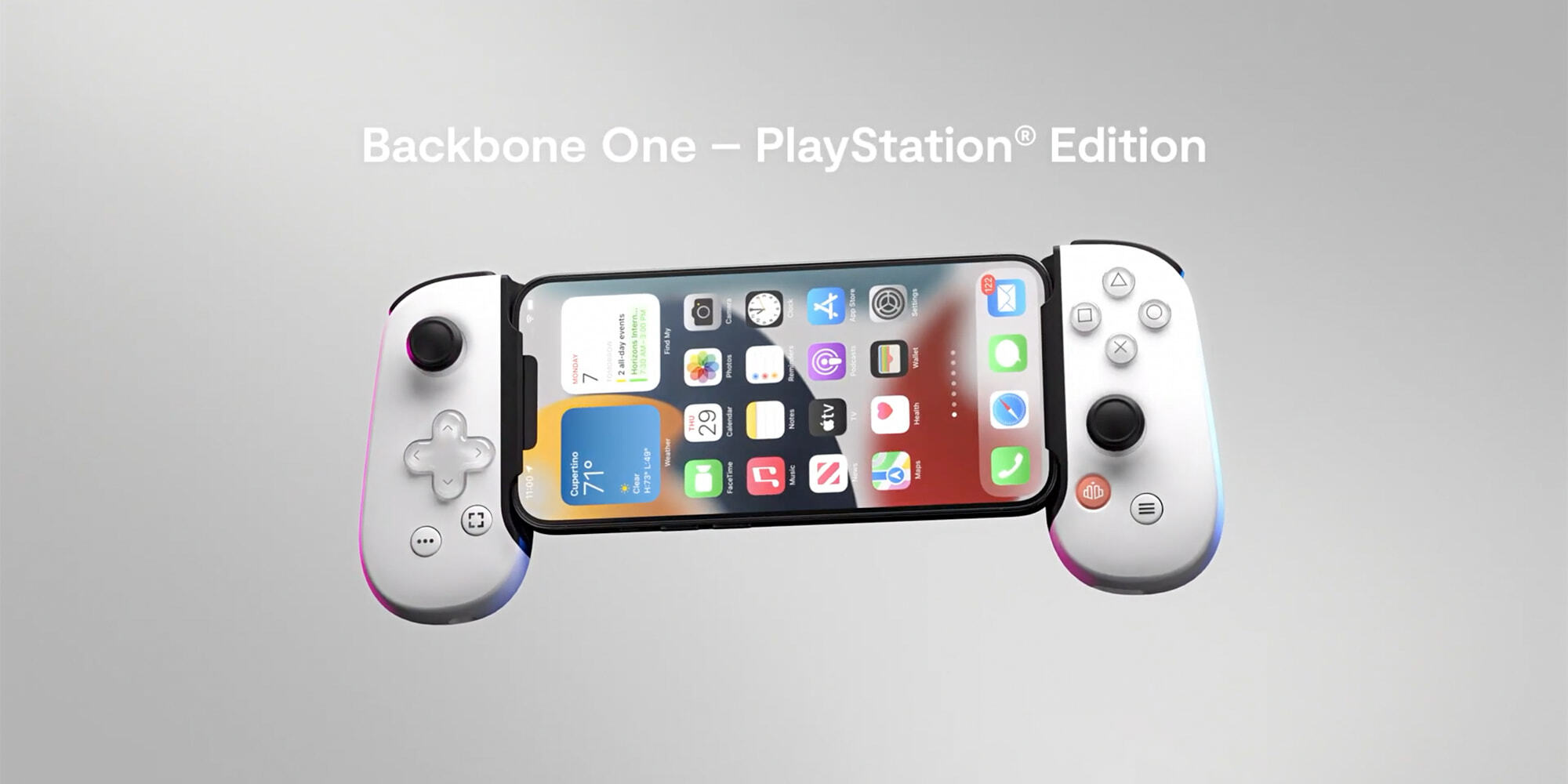 and Backbone create a PlayStation-like controller for