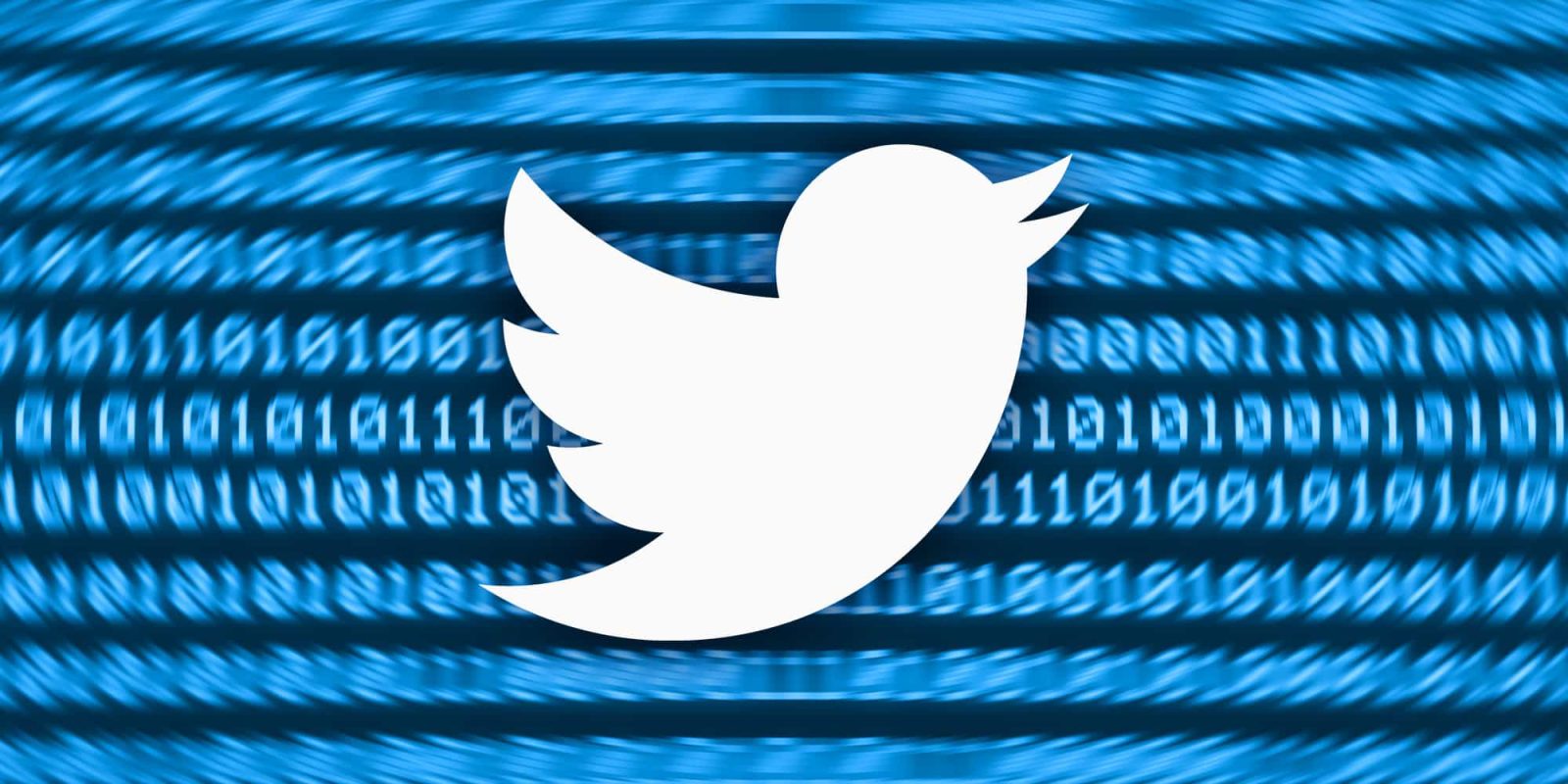 Twitter data breach | Twitter logo on ones and zeroes like code