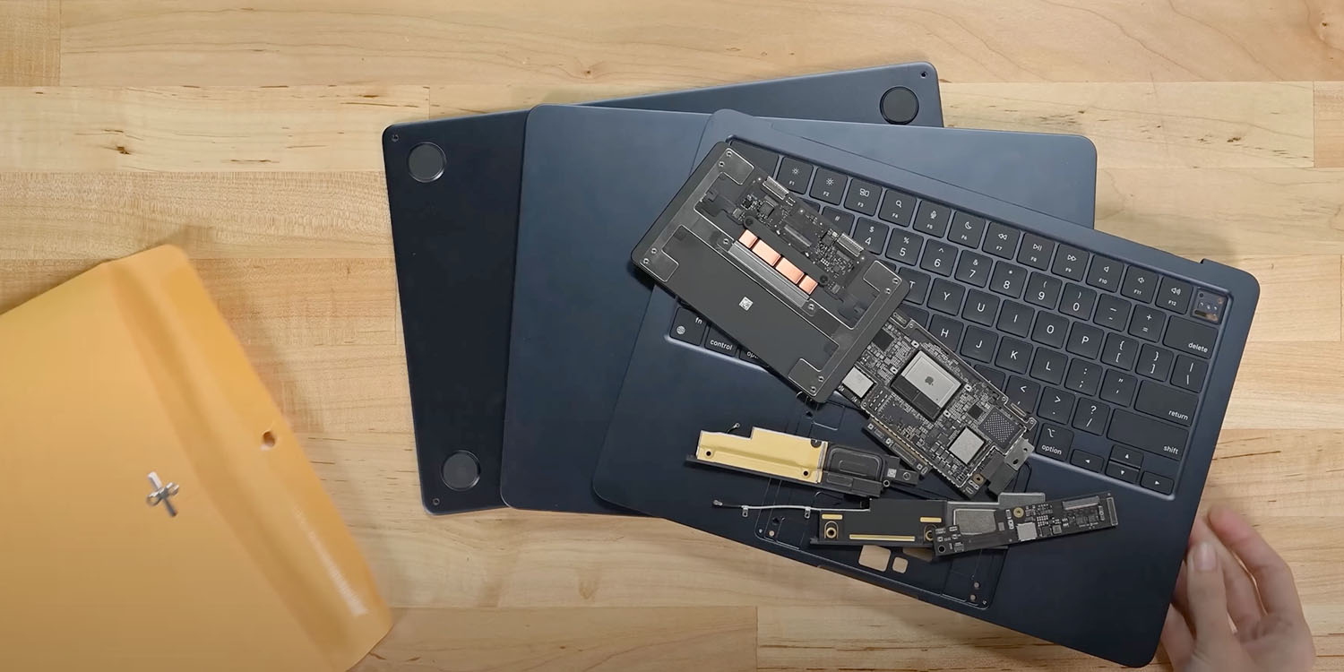 MacBook design changes M2 MacBook Air teardown