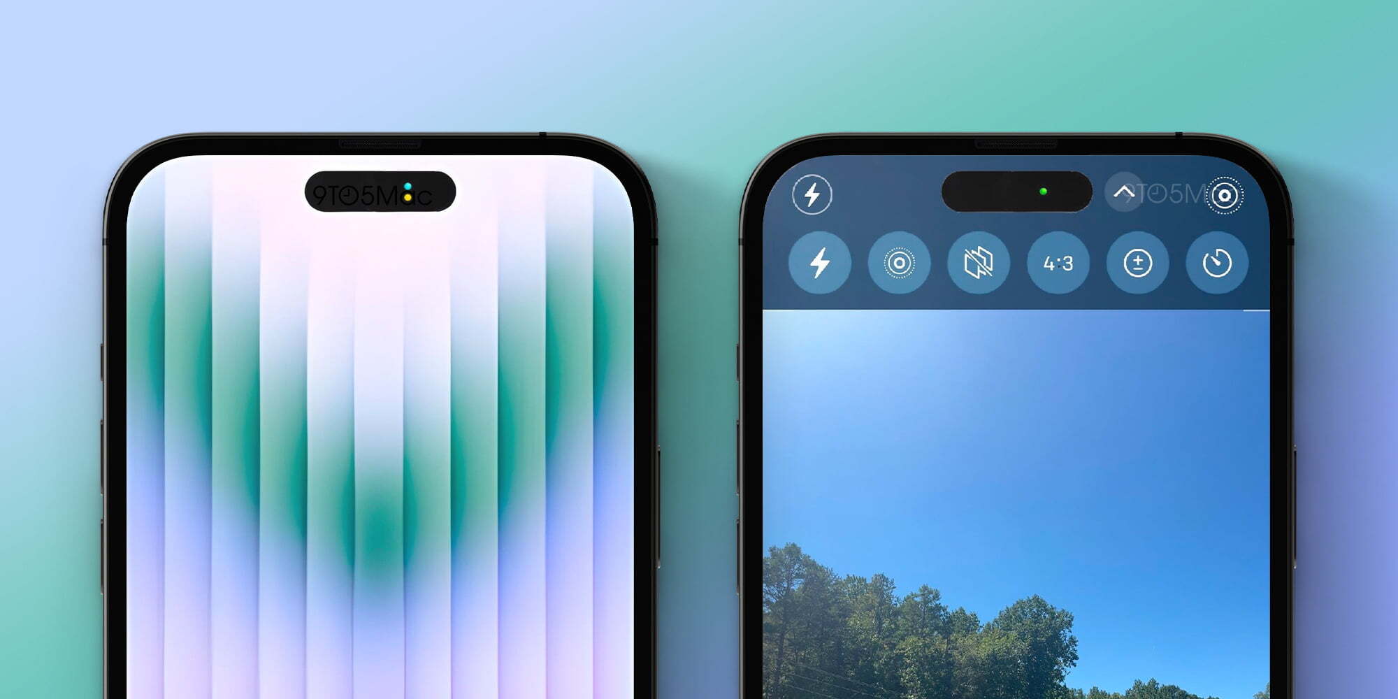 What are the features of Apple's iPhone 14 Pro display cutout?