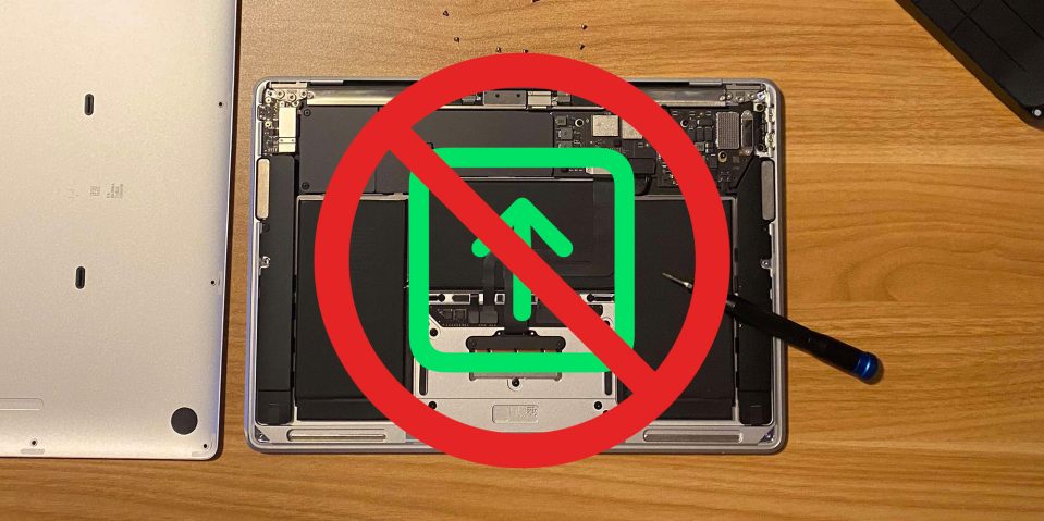 M1 MacBook Air repair no upgrades