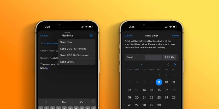 Send Later with Mail iPhone