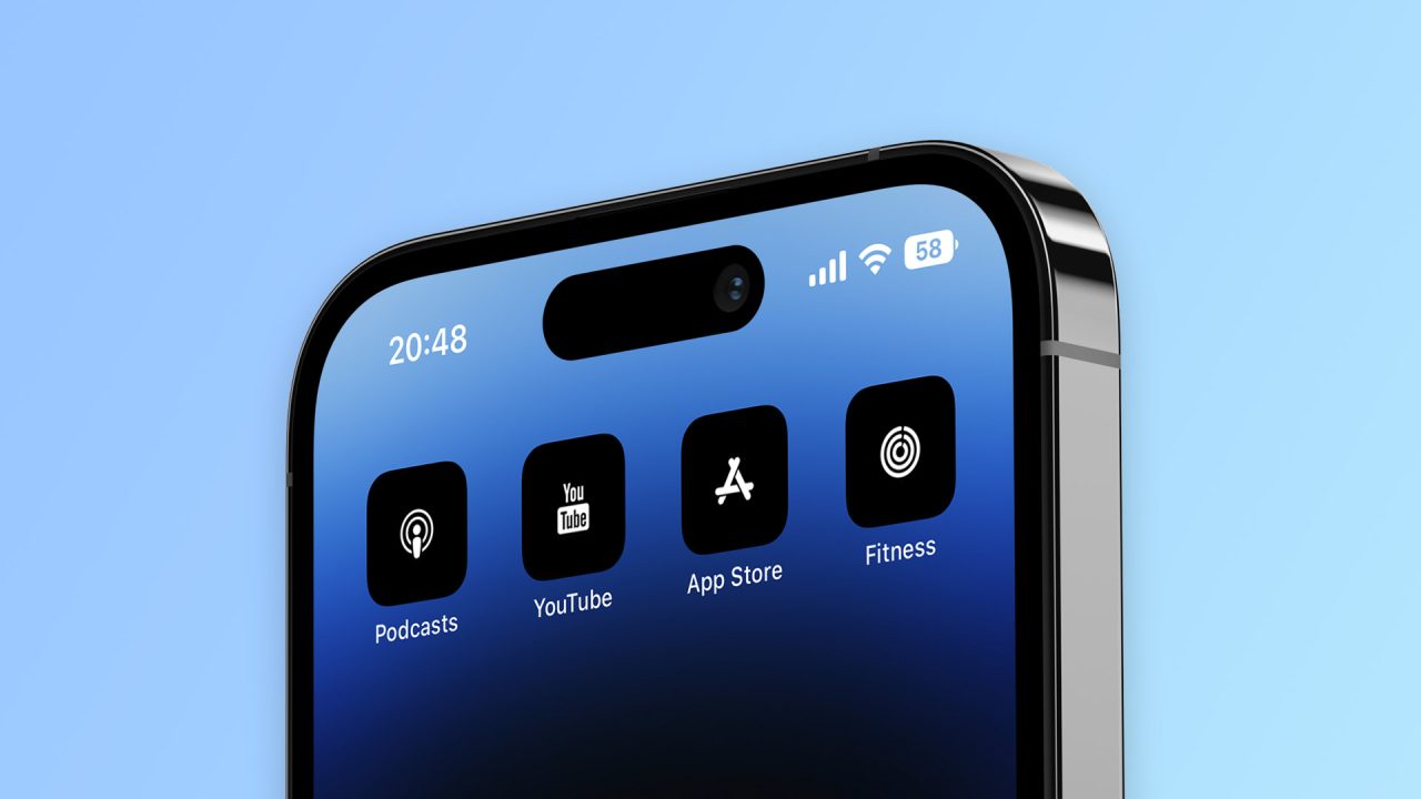 Using custom app icons has become more seamless with iPhone 14 Pro's Dynamic Island
