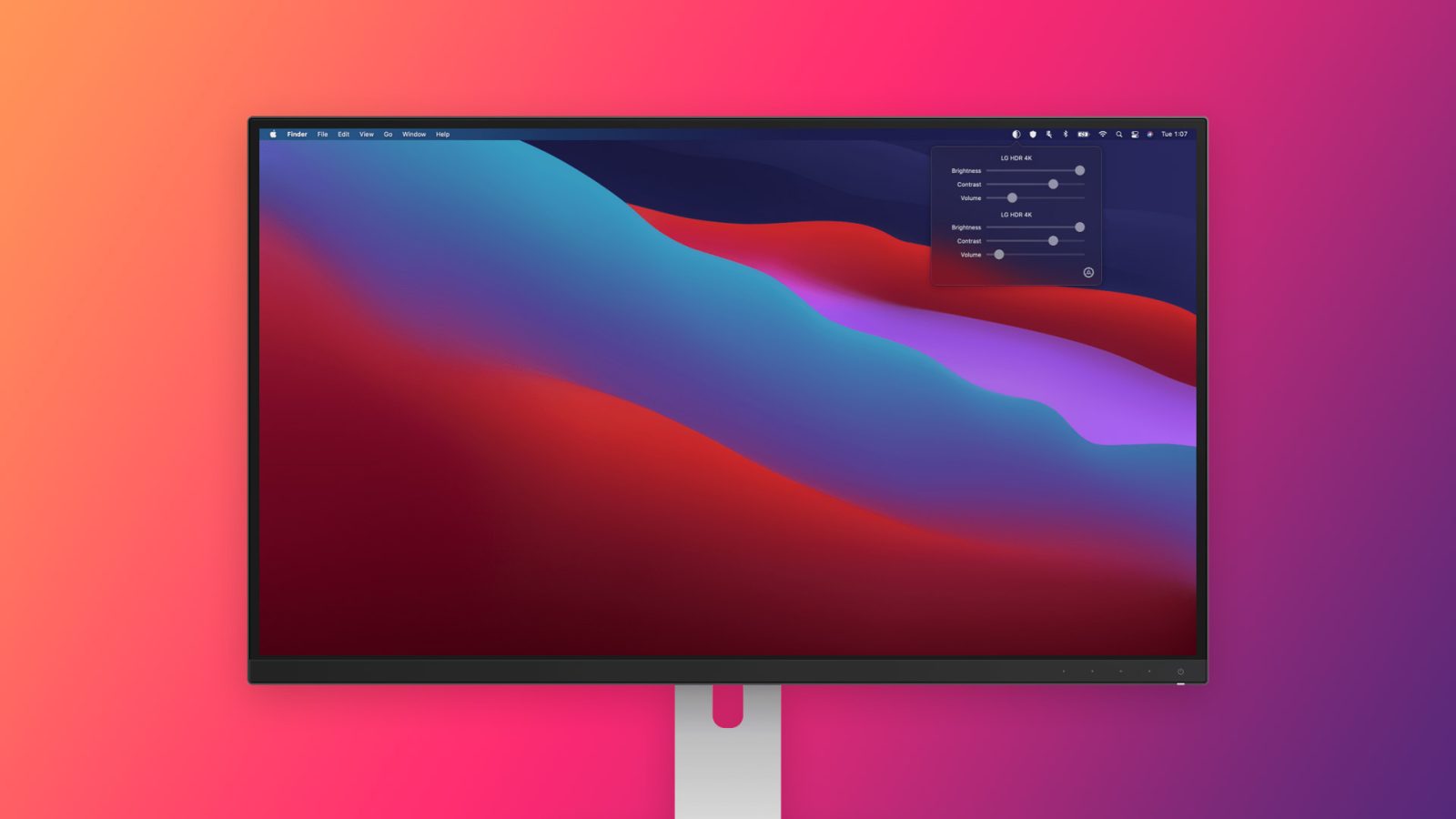 DisplayBuddy lets you control the brightness of external displays from your Mac