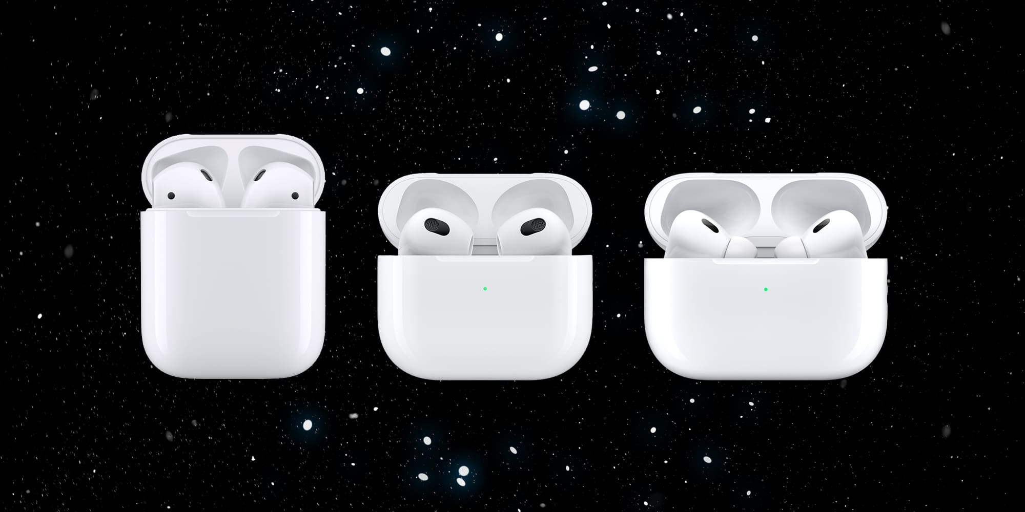 udstrømning pølse Dræbte AirPods Pro 2 vs AirPods Pro, AirPods 3 and 2 - 9to5Mac