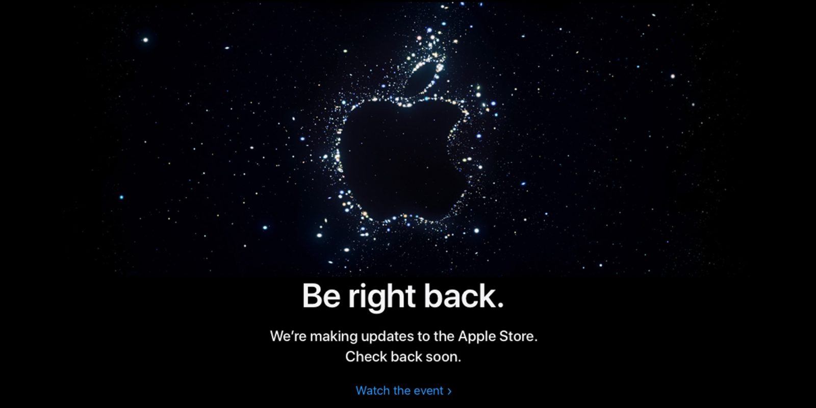 Apple Store is Down