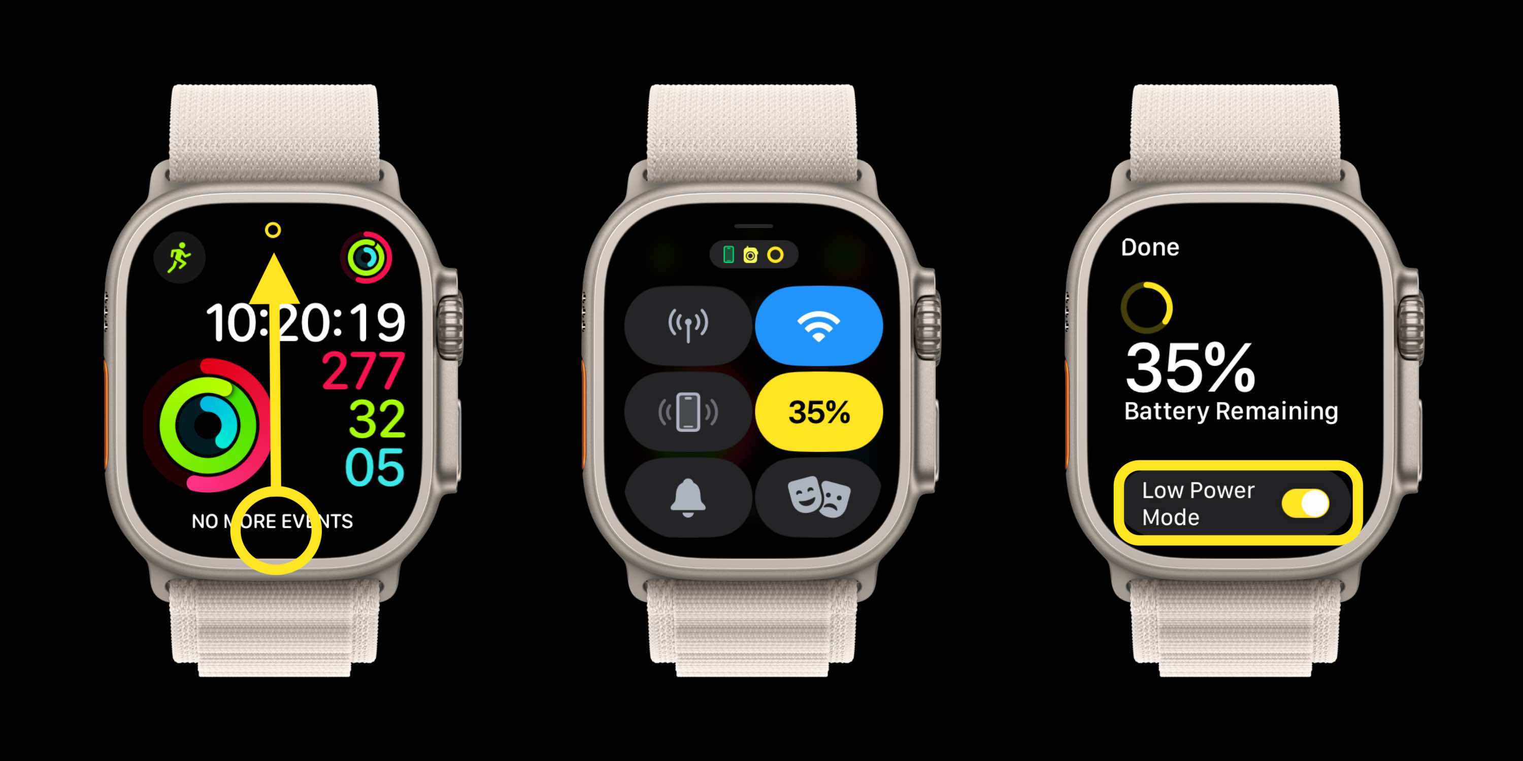 Apple Watch 2の低電力モードをオンにする方法