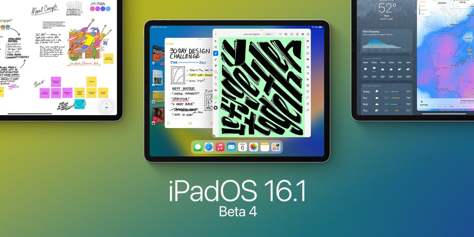 iPadOS 16.1 beta 4