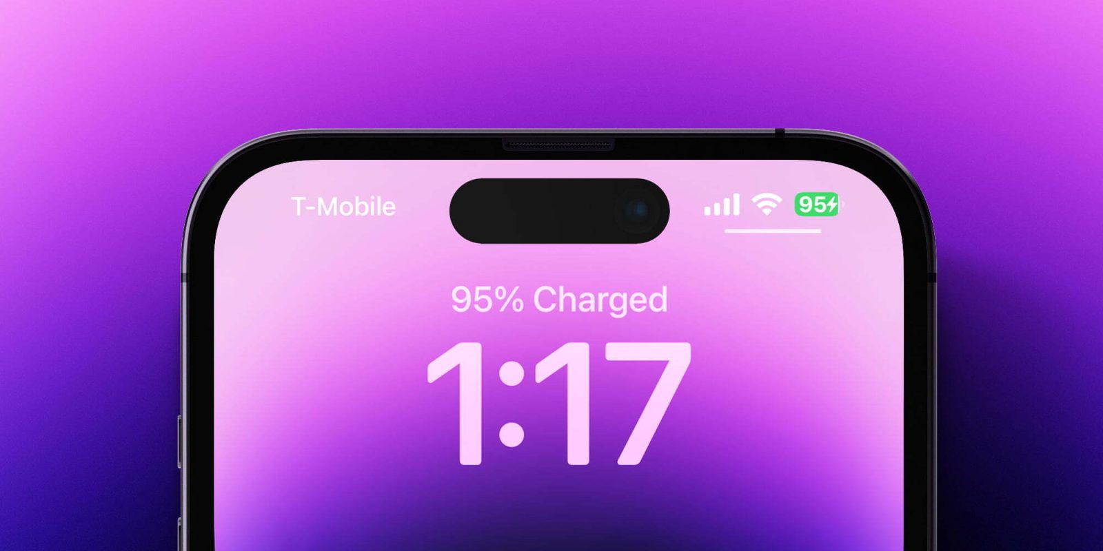 iOS 16.1 Lock Screen charging indicator