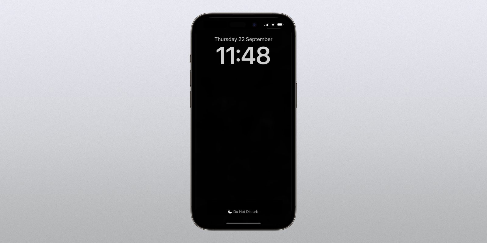 iPhone 14 Pro: Enable black-and-white always-on display mode