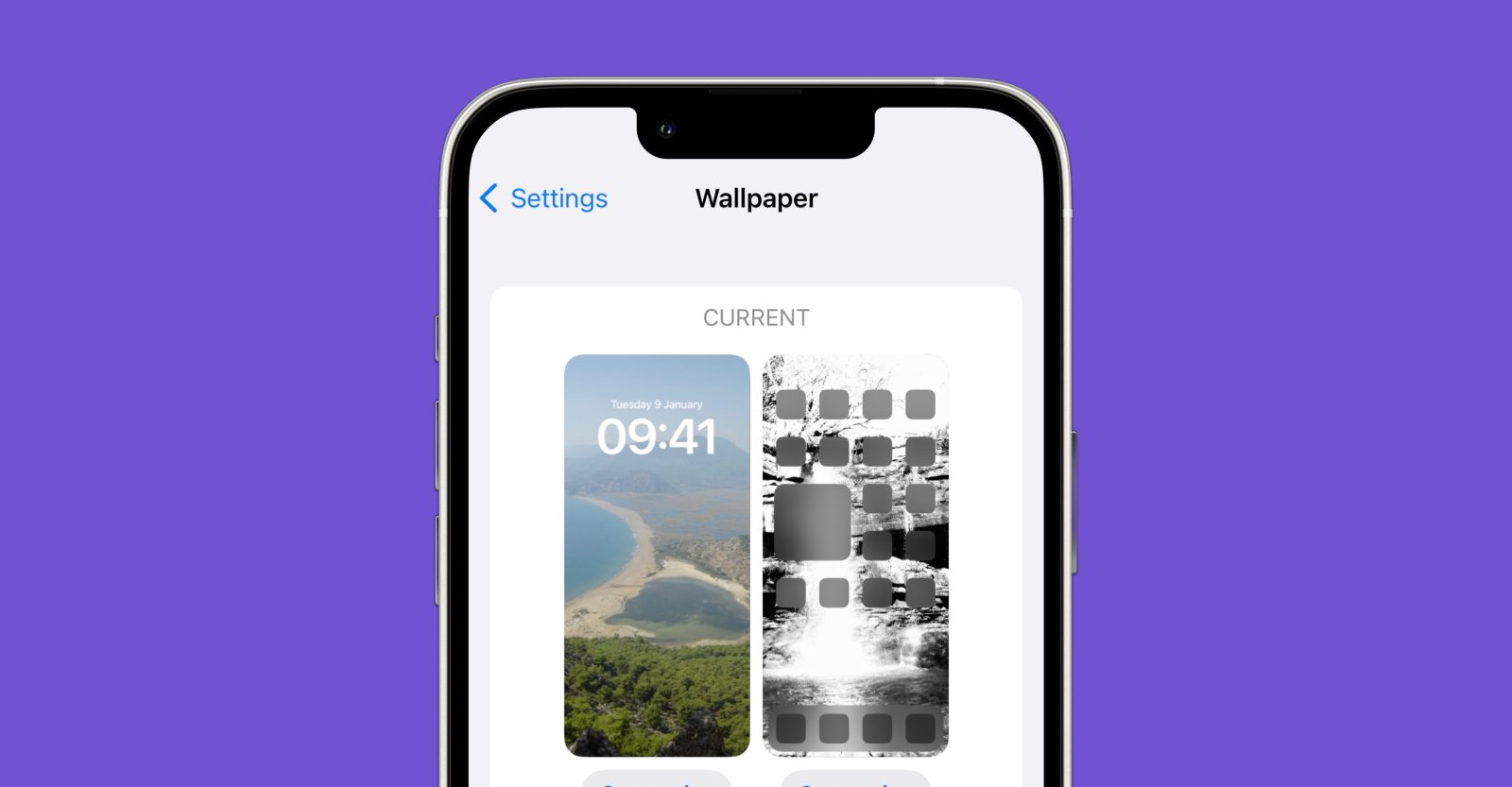 iOS 16 Wallpaper Settings