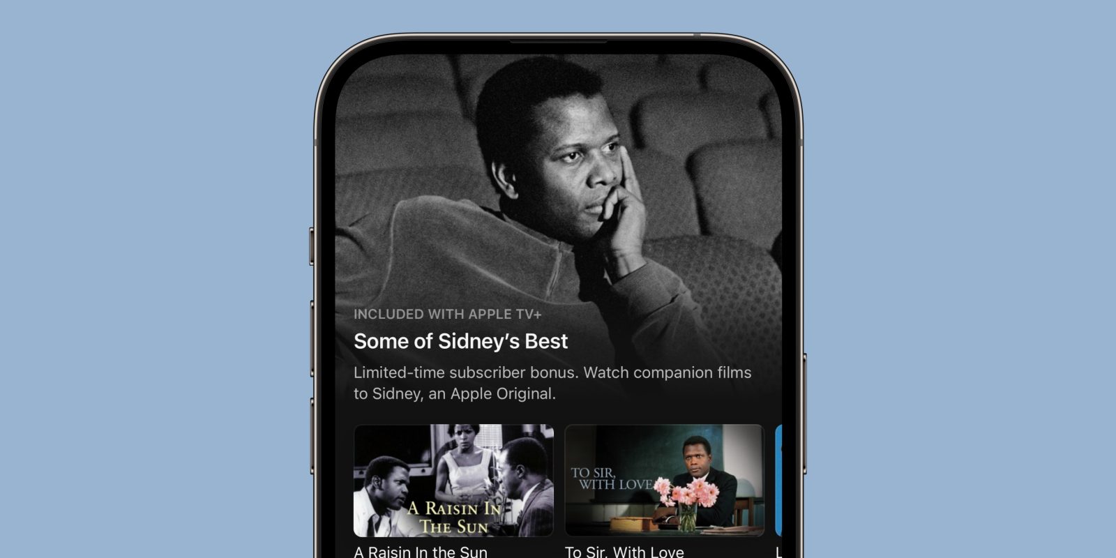 photo of Apple TV+ streaming five classic Sidney Poitier films to celebrate new documentary release image