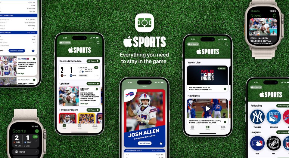 Concept imagines a dedicated Apple Sports app for iOS and watchOS