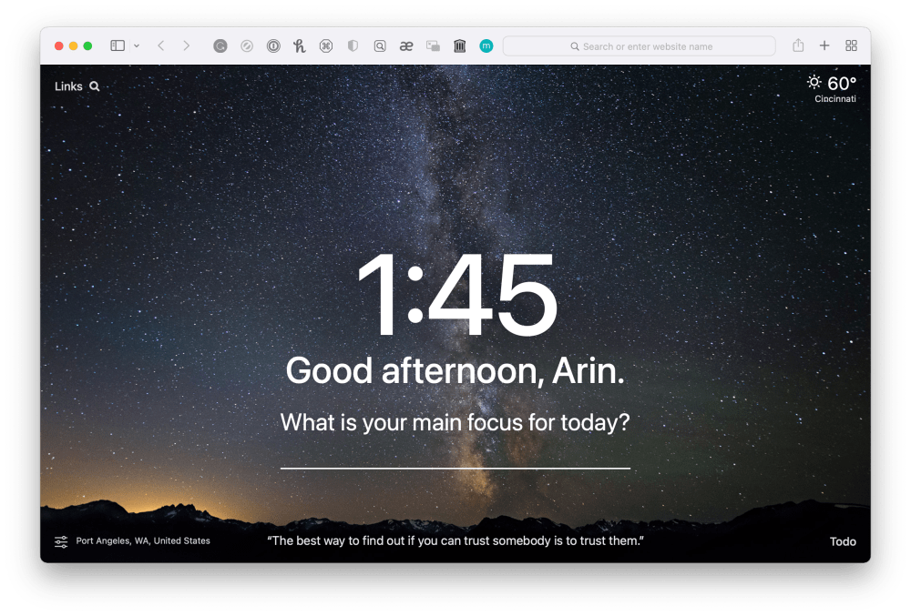 Momentum Mac Extension