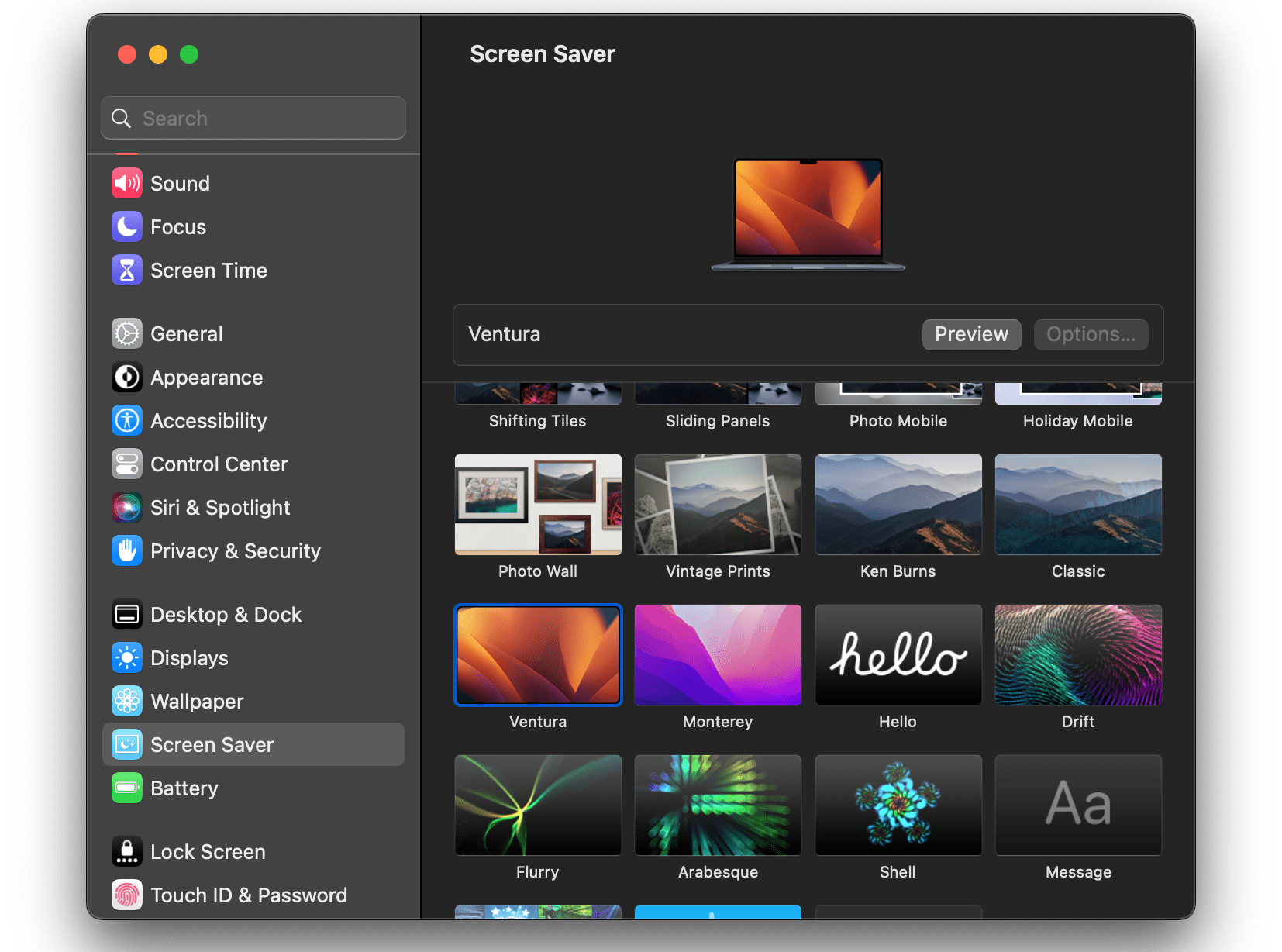 macOS Ventura screensaver and wallpaper arrive before release