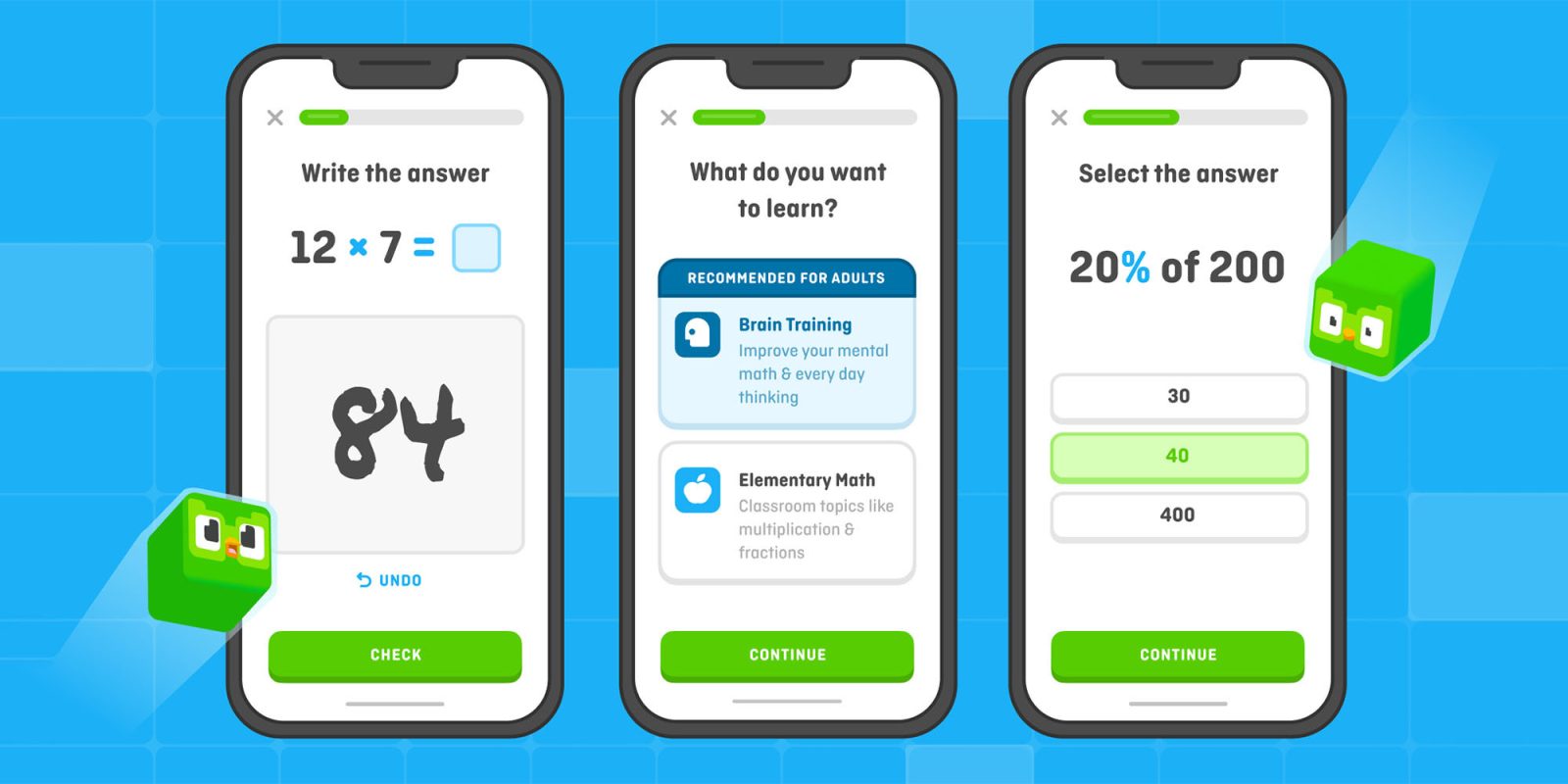 Duolingo Math now available on the App Store for iPhone and iPad